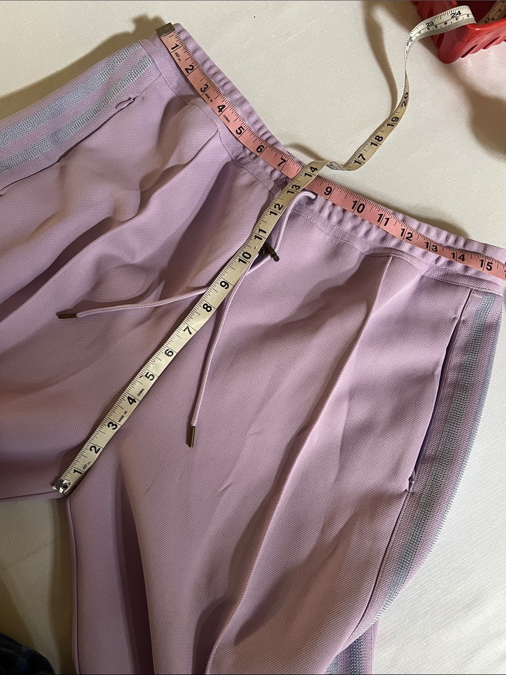 NWT Adidas x Ivy Park Rodeo 3 Stripe Suit Pants Size Large purple glow - Picture 6 of 9